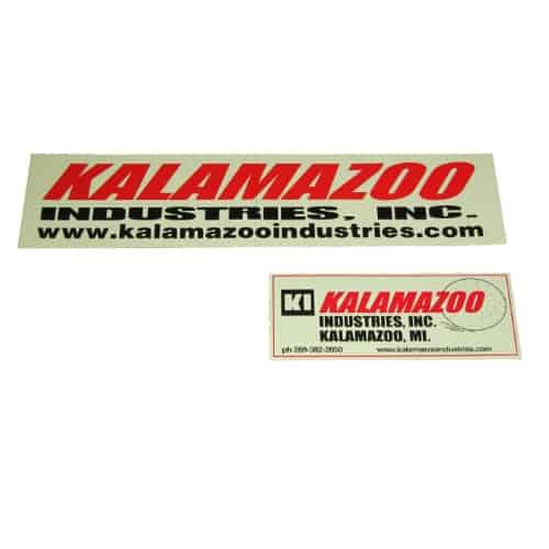 00127087 Kalamazoo Industries logo stick kit, Kalamazoo Industries logo kit, Kalamazoo Industries , Kalamazoo, Kalamazoo Industries logo sticker kit, logo sticker kit, Kalamazoo Industries logo, Kalamazoo Industries