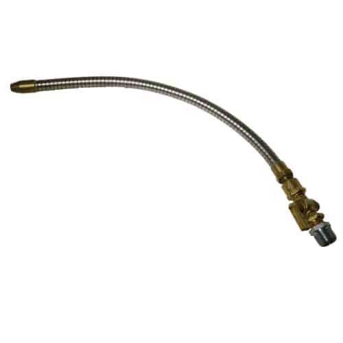 716-037 flexible metal coolant nozzle with shutoff valve