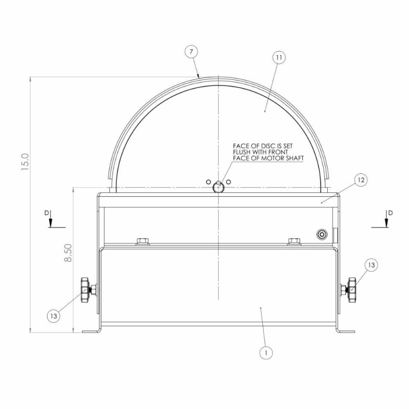 DS12 12 INCH HEAVY DUTY DISC SANDER