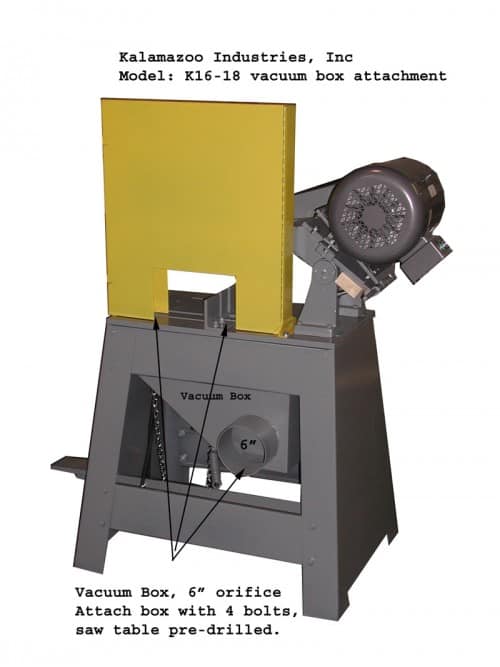 K16-18 with vacuum port, 18 Inch Abrasive Chop Saw